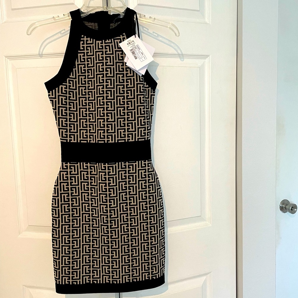 Balmain Monogram Knit Dress